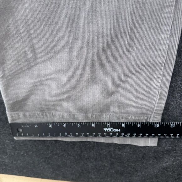 Eddie Bauer Pants Womens 10 Gray Corduroy Wide Leg Casual Stretch Trousers - Picture 7 of 10